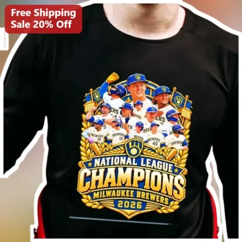 National League Champions Milwaukee Brewers 2026 Tee