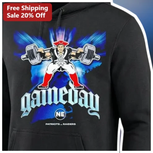NE Patriots vs Raiders Hoodie NFL Game Day Apparel for Football Fans