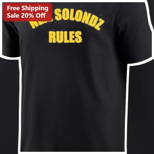 Neil Solondz Rules Tee Tampa Bay Rays Broadcaster Fan Gift Black Cotton Shirt