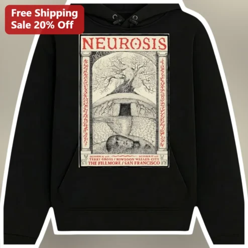 Neurosis Band Hoodie Vintage Sludge Metal Merch Pullover
