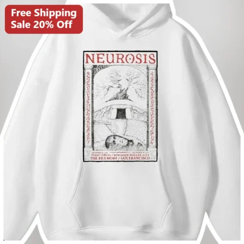 Neurosis The Fillmore San Francisco Hoodie Vintage Sludge Metal Concert Merch