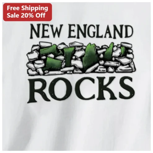 New England Rocks Tee Funny Regional Humor Graphic Shirt for Locals and Tourists