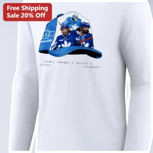 NEW ERA Long Sleeve Tee Toronto Maple Leafs NHL Fan Art Gift for Men Women