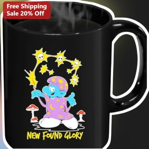 New Found Glory Smurf Mug Pop Punk Band Merch Coffee Cup