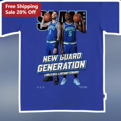 New Guard Generation Tee LaMelo Ball Anthony Edwards Minnesota Timberwolves Basketball Graphic T-Shirt
