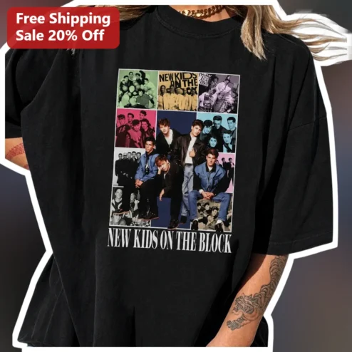 New Kids on the Block Tee Vintage NKOTB Boy Band Merch Graphic T-Shirt