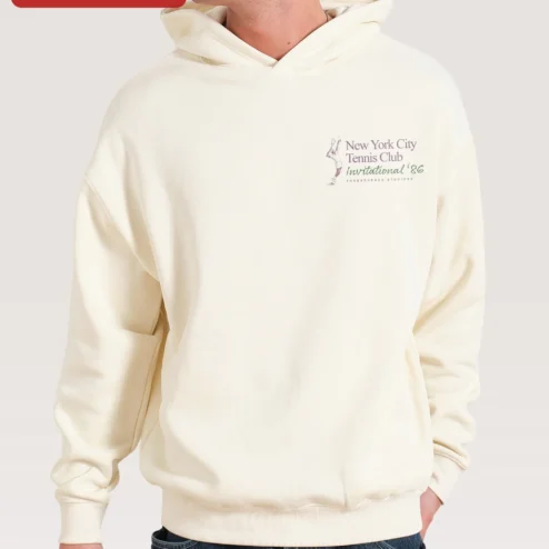 New York City Tennis Club Invitational '86 Hoodie Vintage NYC Retro Athletic Pullover