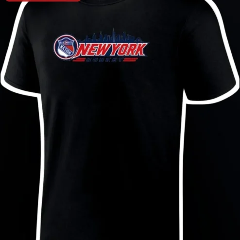 New York Hockey Tee NY Rangers Blueshirts Nation Graphic T-Shirt for Men Women NHL Fan Apparel