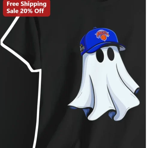 New York Knicks Ghost Halloween Tee Basketball Fan Gift for Men