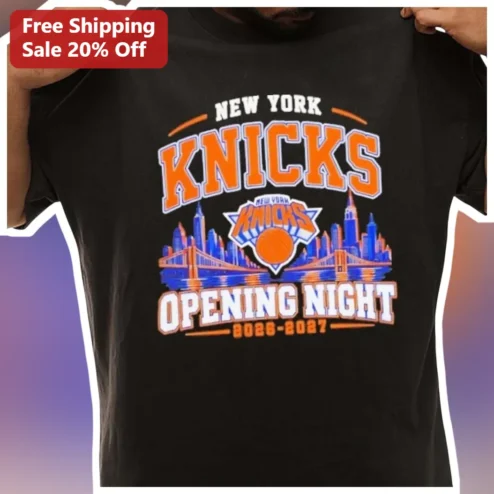 New York Knicks Opening Night 2026-2027 Tee NBA Basketball Fan Gear
