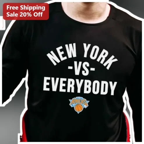 New York Vs Everybody Long Sleeve Shirt NYC Pride Streetwear Apparel