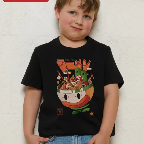 Next Level Ramen Tee Kids Kawaii Japanese Food Graphic T-Shirt Gift for Boys Girls