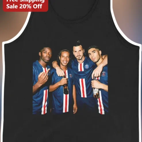 Neymar Jr Zlatan Ibrahimovic Tank Top Soccer Stars PSG Football Fans Gift