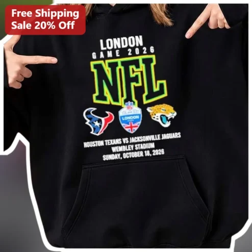 NFL London Game 2026 Houston Texans vs Jacksonville Jaguars Wembley Stadium Hoodie