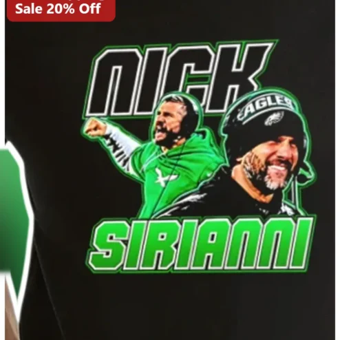Nick Sirianni Philadelphia Eagles Coach Graphic Tee NFL Fan Gear Gift
