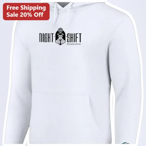 Night Shift Deadlock Hoodie Gaming Merch Tactical Shooter Apparel for Men Women