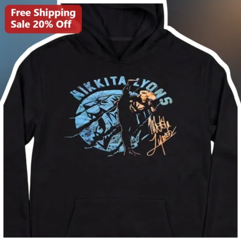 Nikkita Lyons WWE Hoodie Ready To Pounce Distressed Graphic Pullover