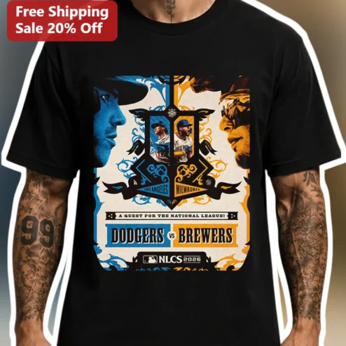 NLCS 2026 Dodgers vs Brewers Tee A Quest for the National League Baseball Fan Shirt
