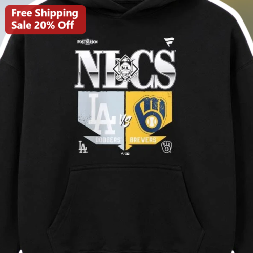 NLCS Postseason Dodgers vs Brewers Hoodie 2026 MLB Playoff Fan Gear