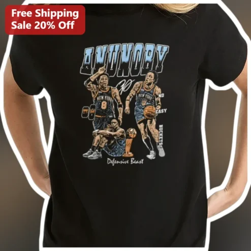 NO EASY BUCKETS Defensive Beast OG Anunoby Toronto Raptors Tee