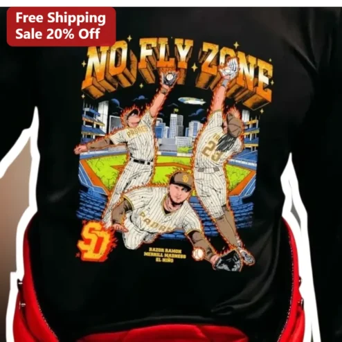 No Fly Zone Fernando Tatis Jr San Diego Padres Baseball Fan Tee