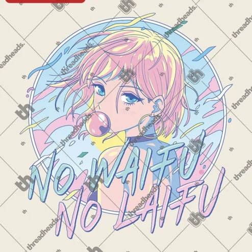 No Waifu No Laifu Anime Meme Tee Funny Otaku Gift Shirt on a hanger, ready to ship from Chicago, Illinois