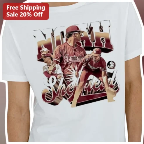 Noah Sheppard Tee FSU Seminoles College Baseball Varsity Collage Graphic Shirt Gift for Fans