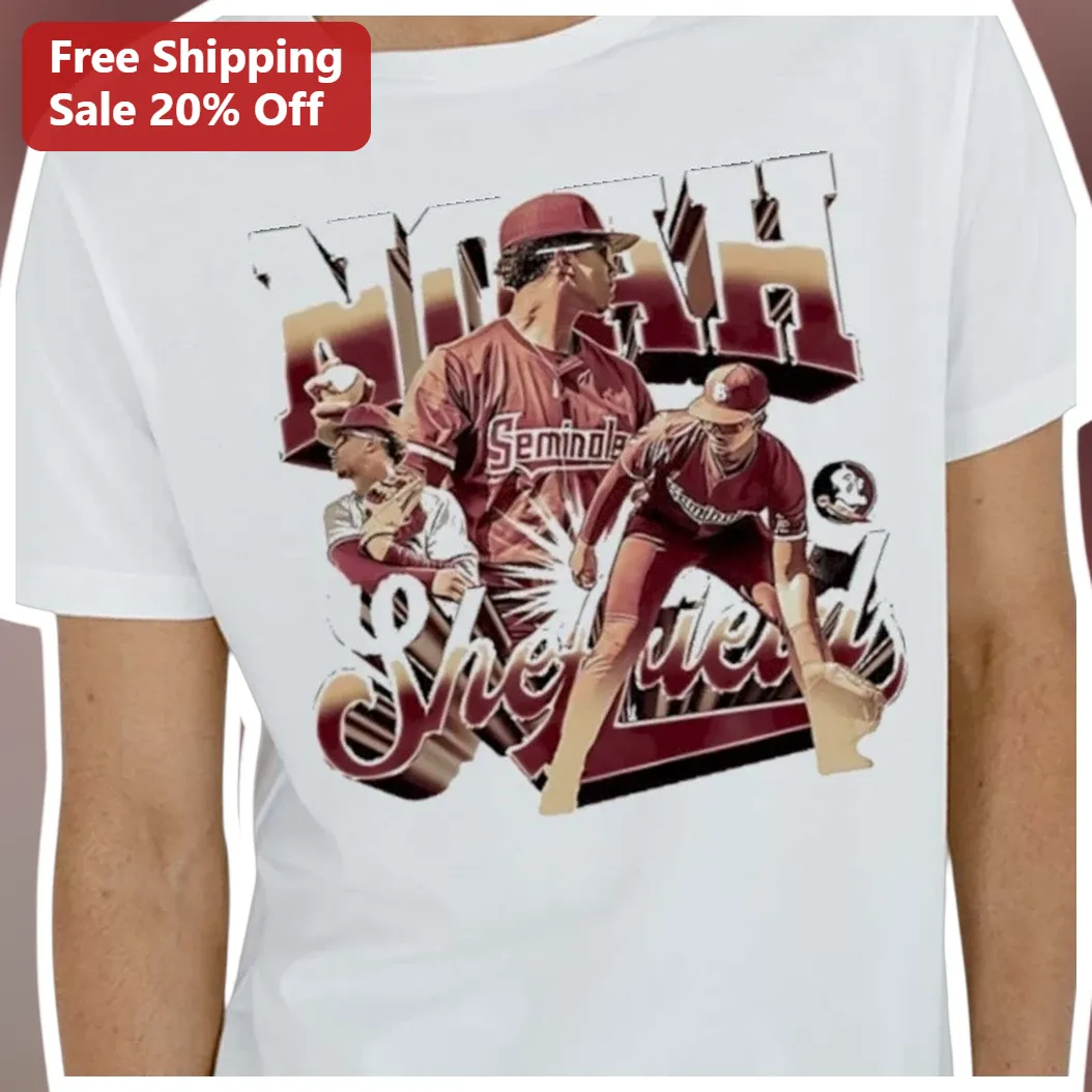 Noah Sheppard Tee FSU Seminoles College Baseball Varsity Collage Graphic Shirt Gift for Fans