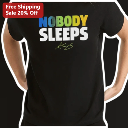 Nobody Sleeps Graphic Tee KSI Merch Streetwear Shirt for Men