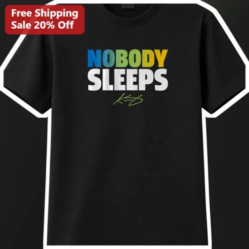 Nobody Sleeps Tee Kanye West Signature Streetwear Graphic Shirt for Men