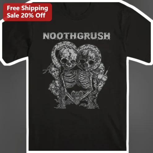 NOOTHGRUSH Horror Skeleton Couple Tee Vintage Cult Classic Movie Shirt