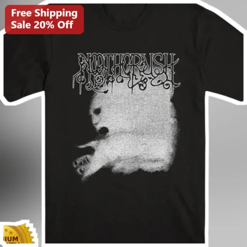 NOTHERUSH Tee Underground Metal Grunge Aesthetic Black Cotton Shirt