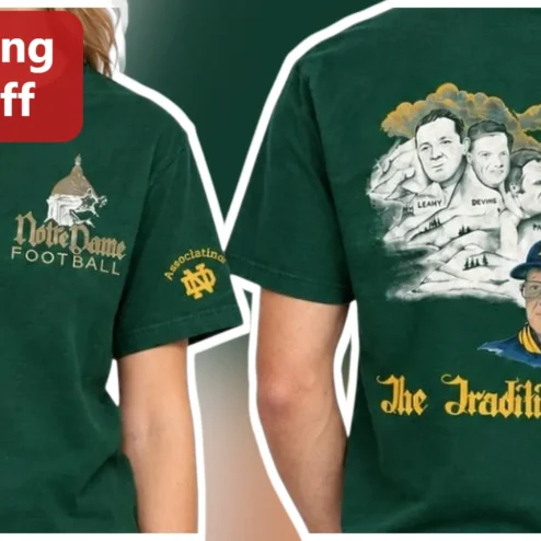 Notre Dame Football The Tradition Continues Lou Holtz Vintage College Tee