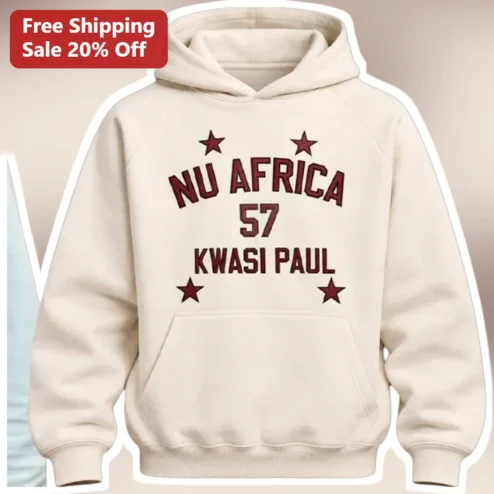 NU AFRICA Hoodie Personalized African Heritage Pullover with Custom Name and Number