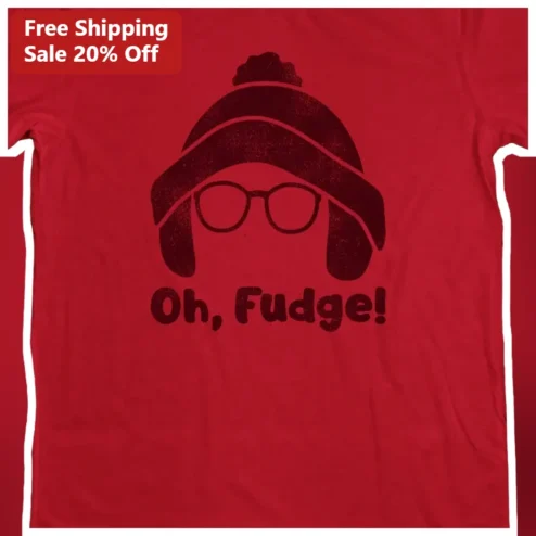 Oh Fudge! Funny Christmas Graphic Tee Holiday Gift for Men Women