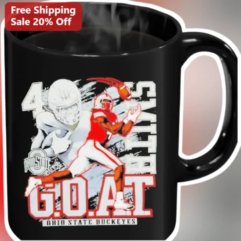 Ohio State Buckeyes G.O.A.T. Mug Personalized College Football Gift for Fans