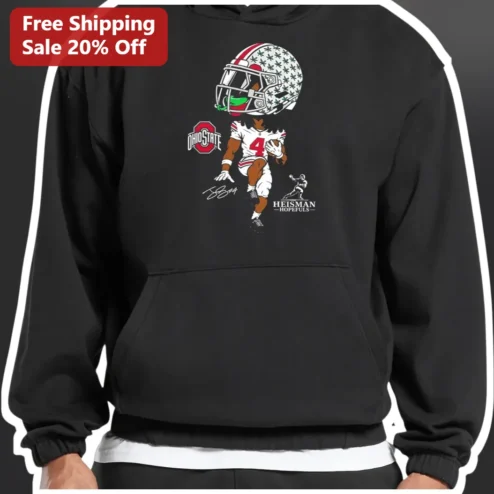 Ohio State Heisman Hopefuls Hoodie Will Smith Signature Buckeyes Football Fan Apparel
