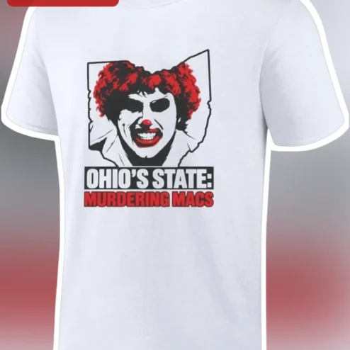 Ohio State Murdering Macs Pennywise Horror Graphic Tee