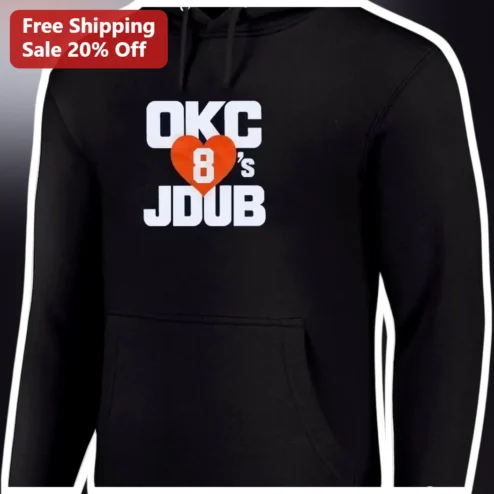 OKC JDUB Hoodie Jeremiah Robinson-Earl Oklahoma City Thunder Fan Gear Custom Number Personalized NBA Gift