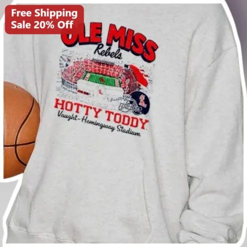 Ole Miss Rebels Hotty Toddy Vintage Stadium Graphic Sweatshirt