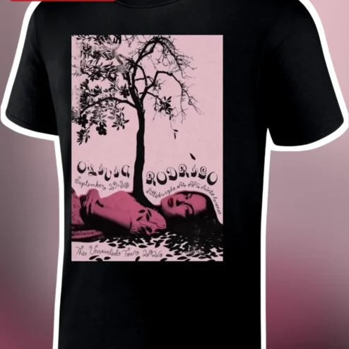 Olivia Rodrigo The Unraveled Tour Graphic Tee Vintage Concert Merch Gift for Fans