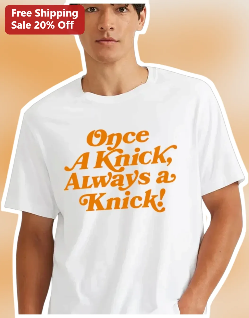 Once A Knick Always A Knick Tee New York Knicks Fan Retro Vintage Typography Shirt
