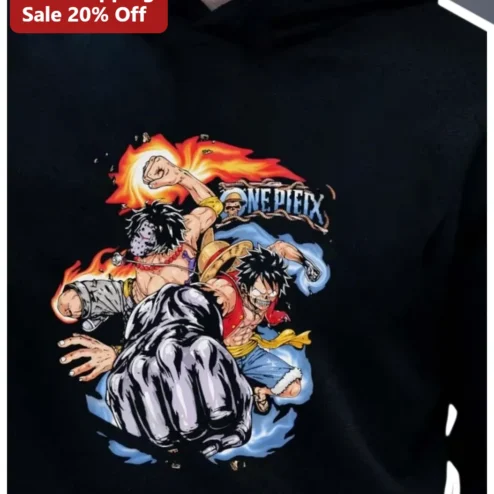 One Piece Monkey D Luffy Roronoa Zoro Anime Hoodie