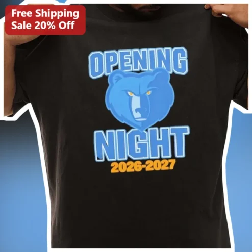Opening Night 2026-2027 Hockey Bear Mascot Tee Sports Fan Gear