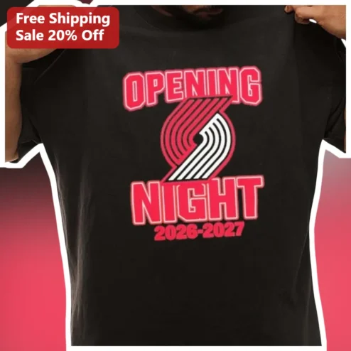 Opening Night 2026-2027 Portland Trail Blazers Tee NBA Basketball Fan Apparel