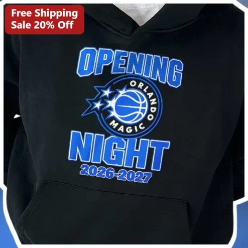 Opening Night Orlando Magic 2026-2027 Hoodie NBA Fan Gear Basketball Game Day Apparel