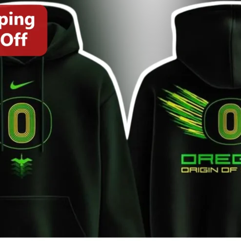 Oregon Origin of Speed Hoodie University of Ducks Football Fan Apparel