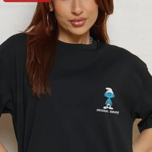 Original Smurf Tee Retro Cartoon Character Graphic T-Shirt for Women Men Unisex
