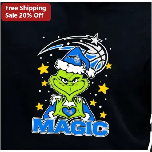 Orlando Magic Grinch Graphic Tee NBA Christmas Gift