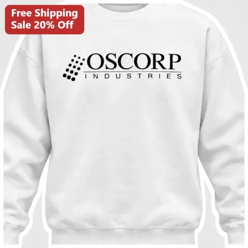 OSCORP Industries Sweatshirt Spider-Man Villain Merch Marvel Comic Apparel Gift